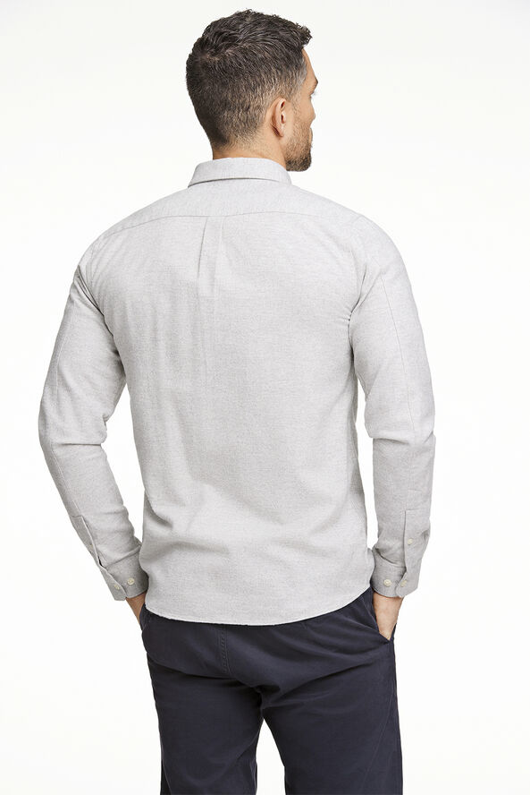 Lindbergh Brushed twill shirt L/S Grå