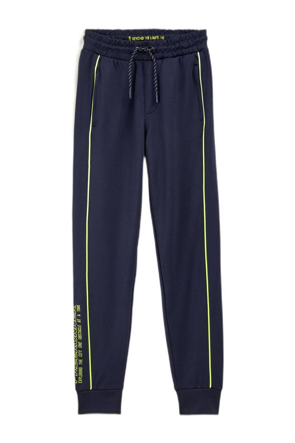 WE Fashion joggingbroek donkerblauw