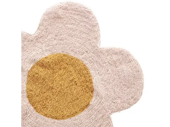 Tapis enfant Fleur en coton tufté 80x80cm