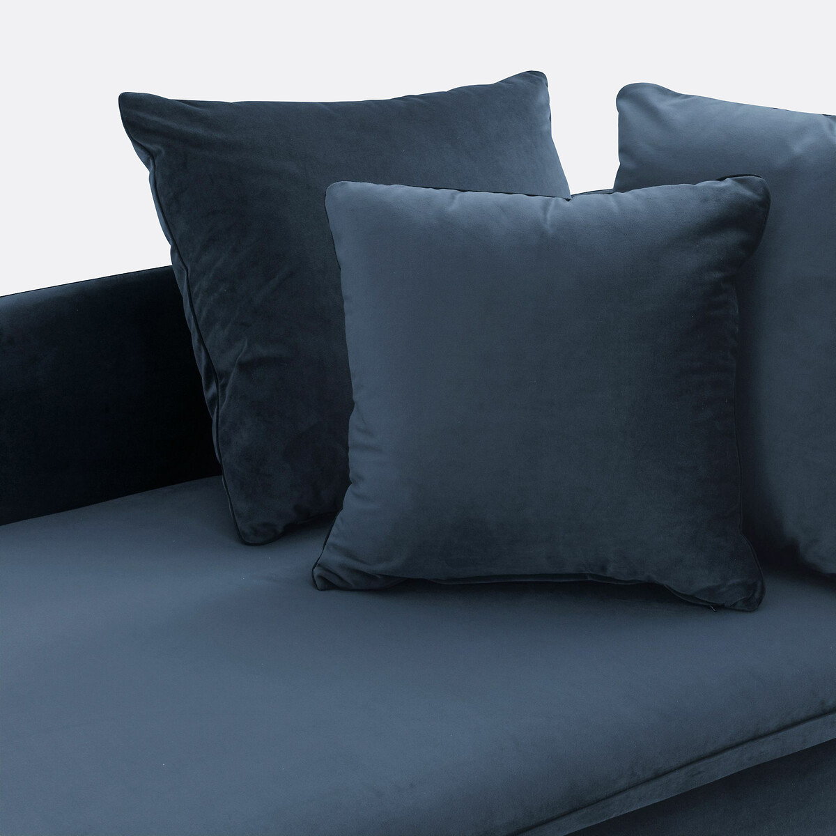 LA REDOUTE INTERIEURS<br>Cadeira longa, conversível, veludo D179 cm, Ivete