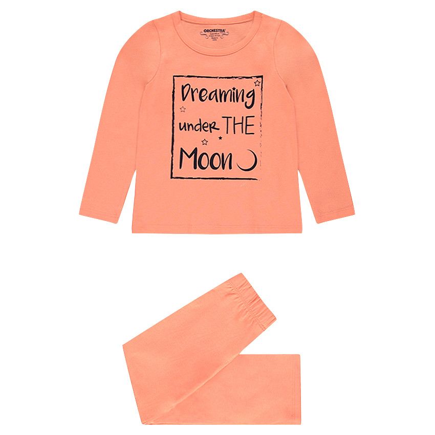 Pyjama en jersey ave message printé - Multicolore