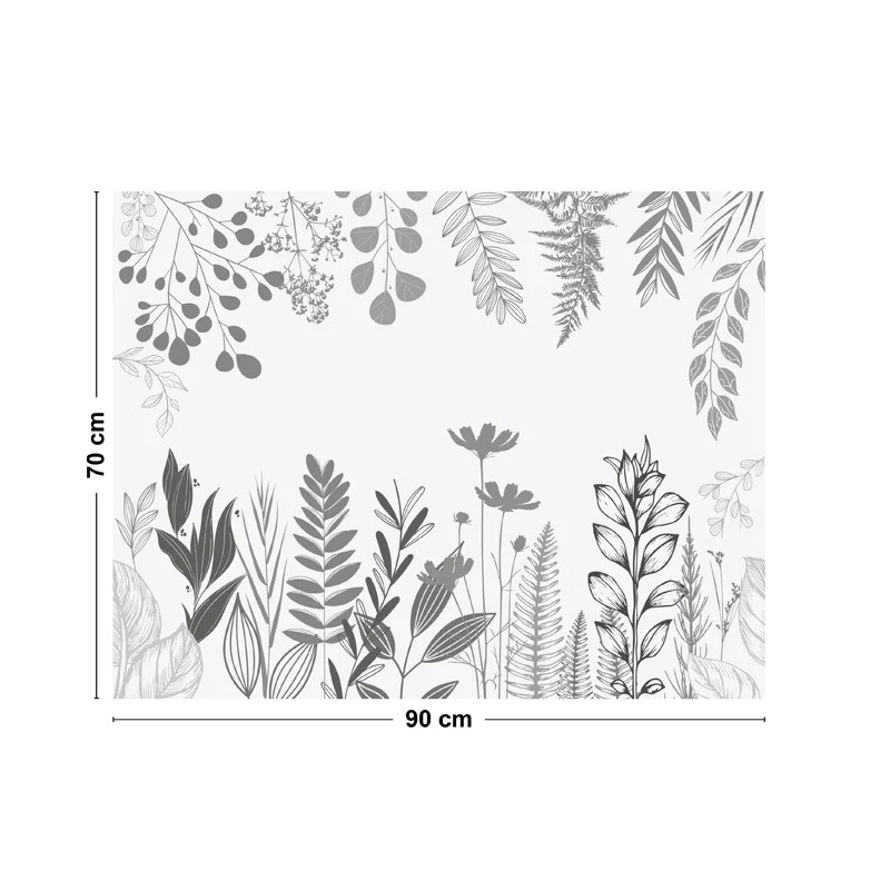 Crédence cuisine Fond de hotte ALU : L 90cm x H 70cm - CHAMPÊTRE B&W 9