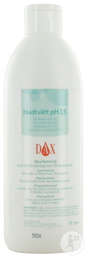 Dax Savon Pour La Peau pH 3,5 Peaux Sensibles Flacon 500ml (C241)