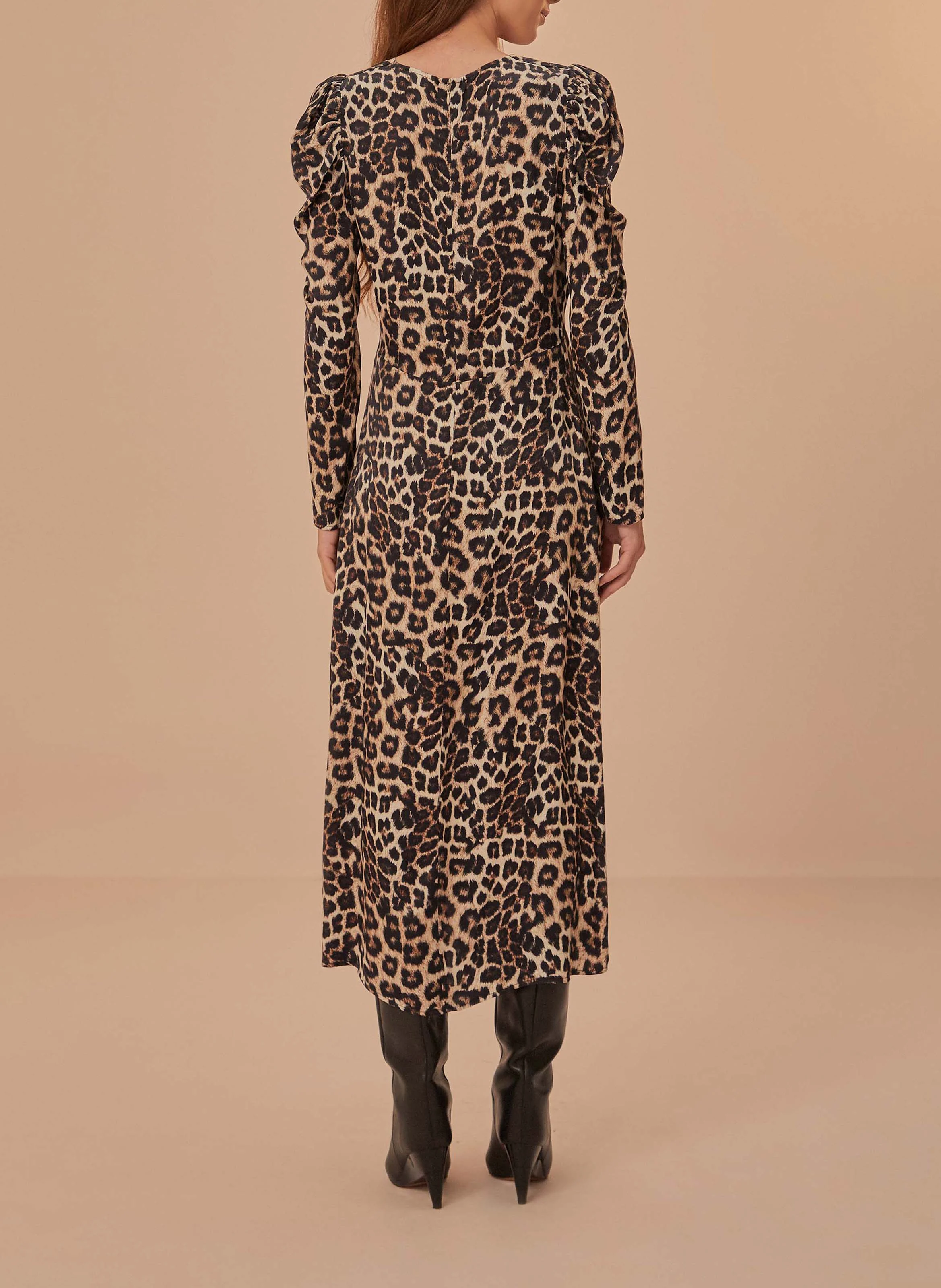 Robe léopard | Marron