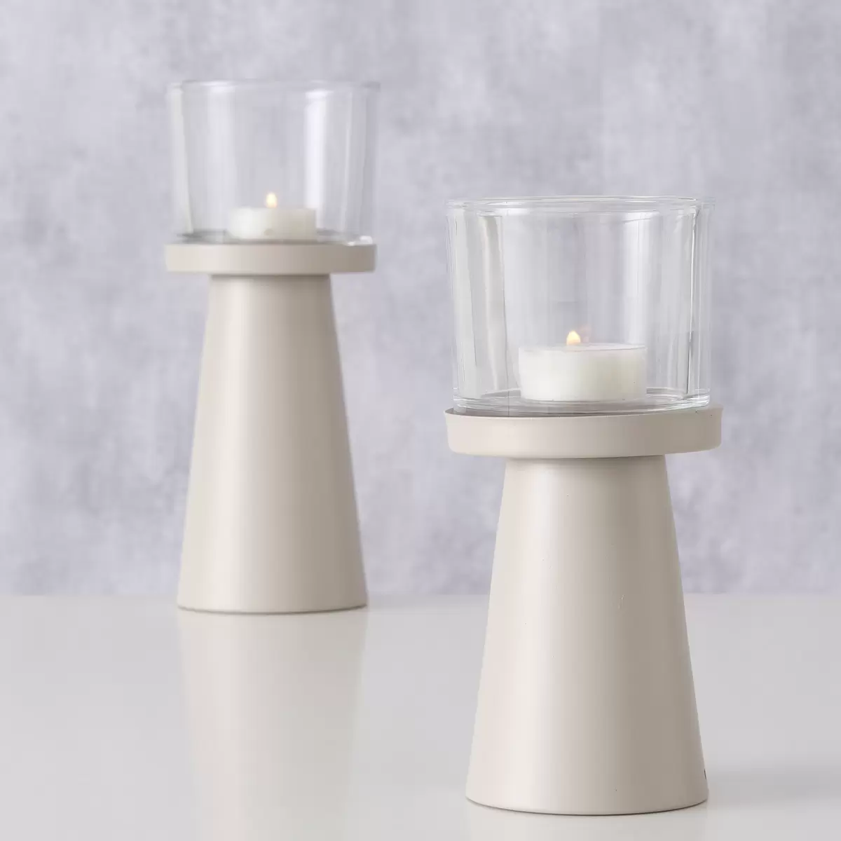 Windlicht Pius Beige