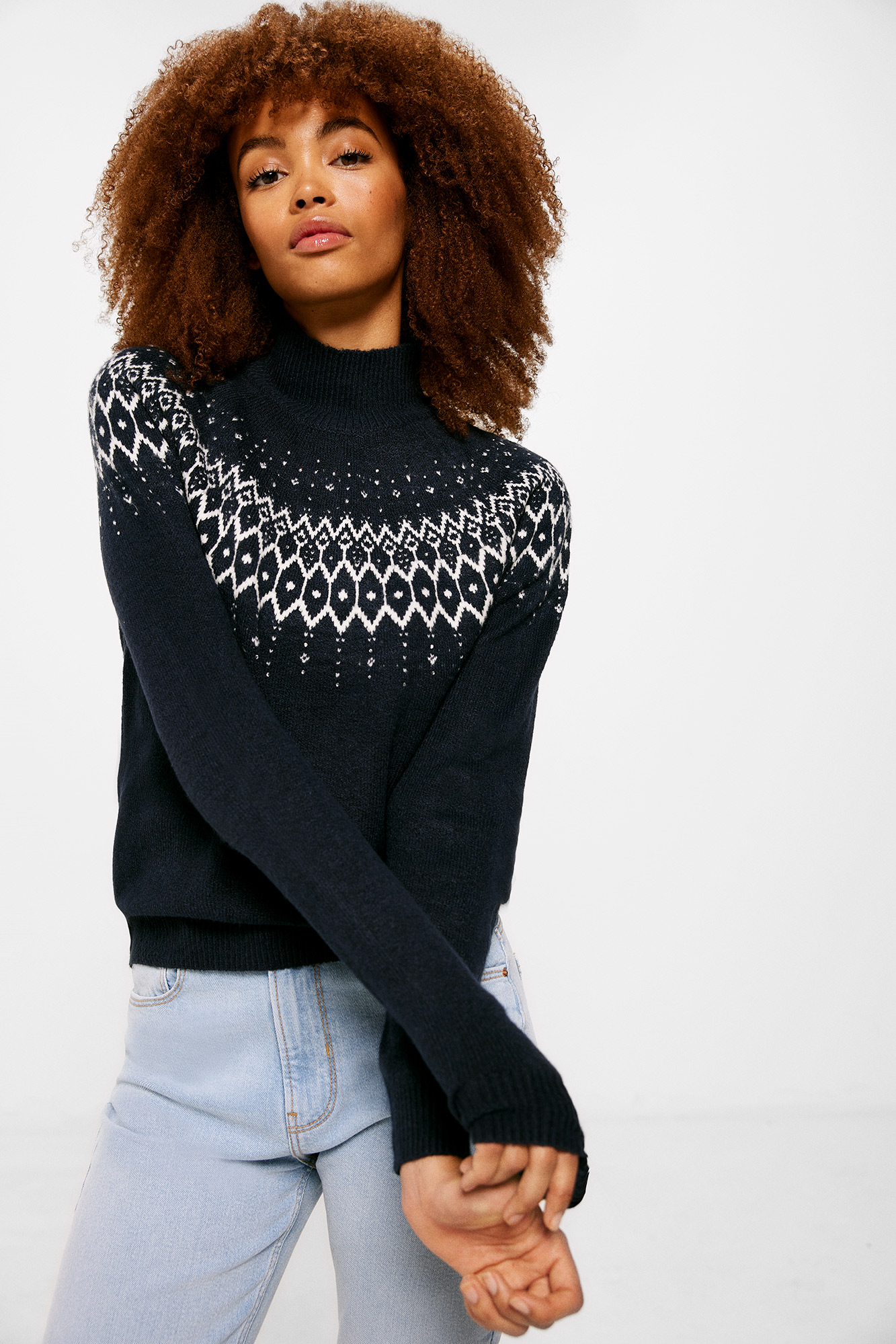 Bordas de fantasia em jacquard Jersey