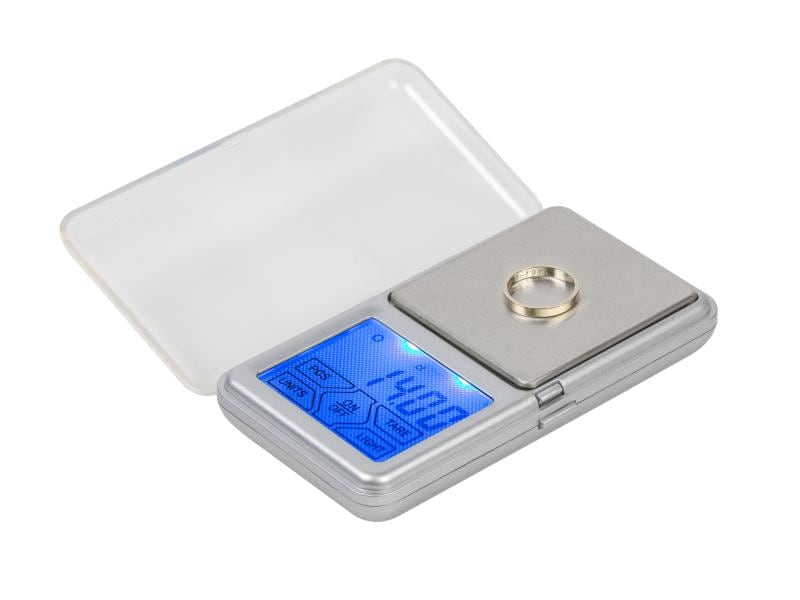Domo Präzisionswaage DO9096W Silber Waage mit beleuchtetem Touchscreen