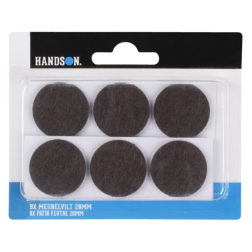 HANDSON anti krasvilt Ø28 mm bruin 9 stuks
