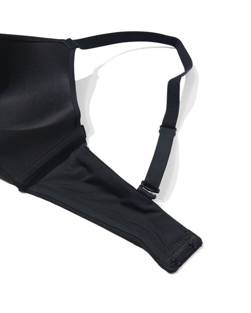 soutien-gorge préformé sans armatures recyclé/micro noir