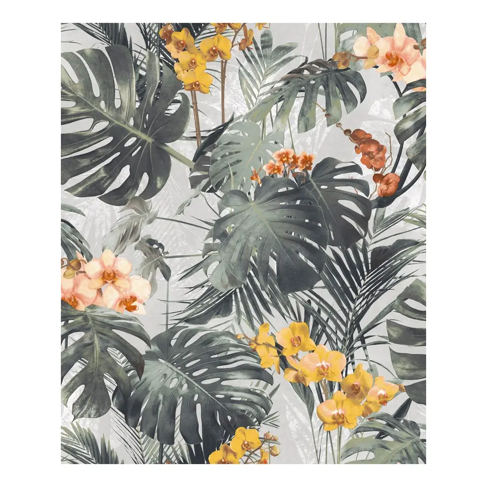 Dutch Wallcoverings - Myriad Paradiso groen/oker - 0,53x10,05m
