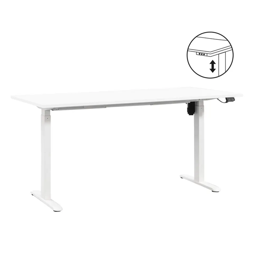Bureau Homeworx zit/sta elektrisch verstelbaar - wit/wit - 75/118x160x80 cm