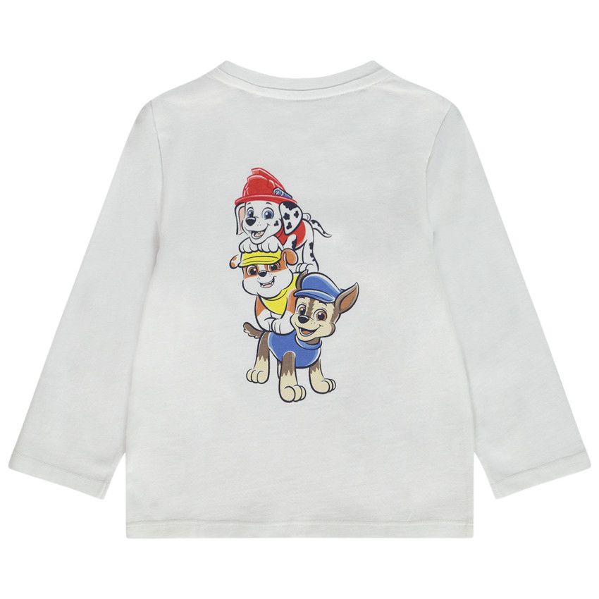 T-shirt manches longues print Pat'Patrouille pour bébé garçon - Blanc