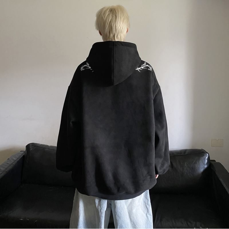 emeisa - Geborduurde gewassen hoodie