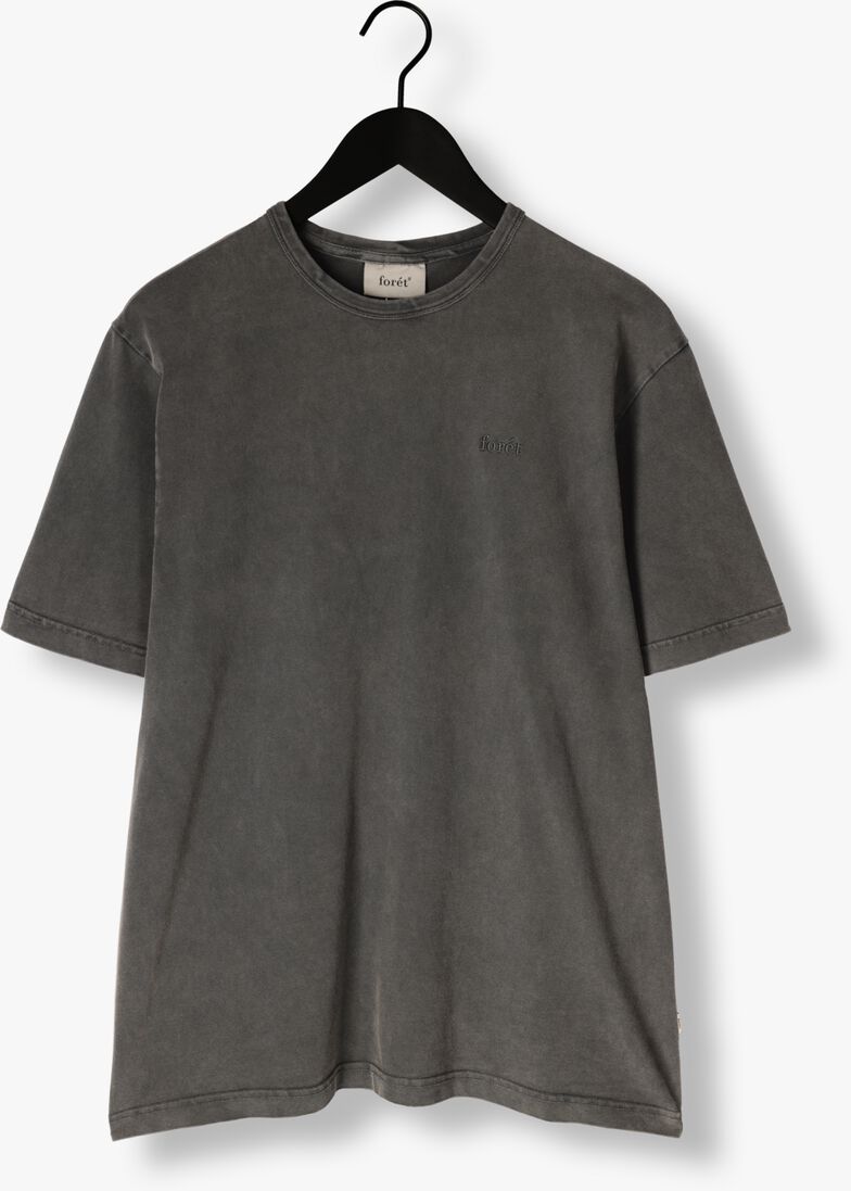 donkergrijze forét t-shirt oak faded wash t-shirt