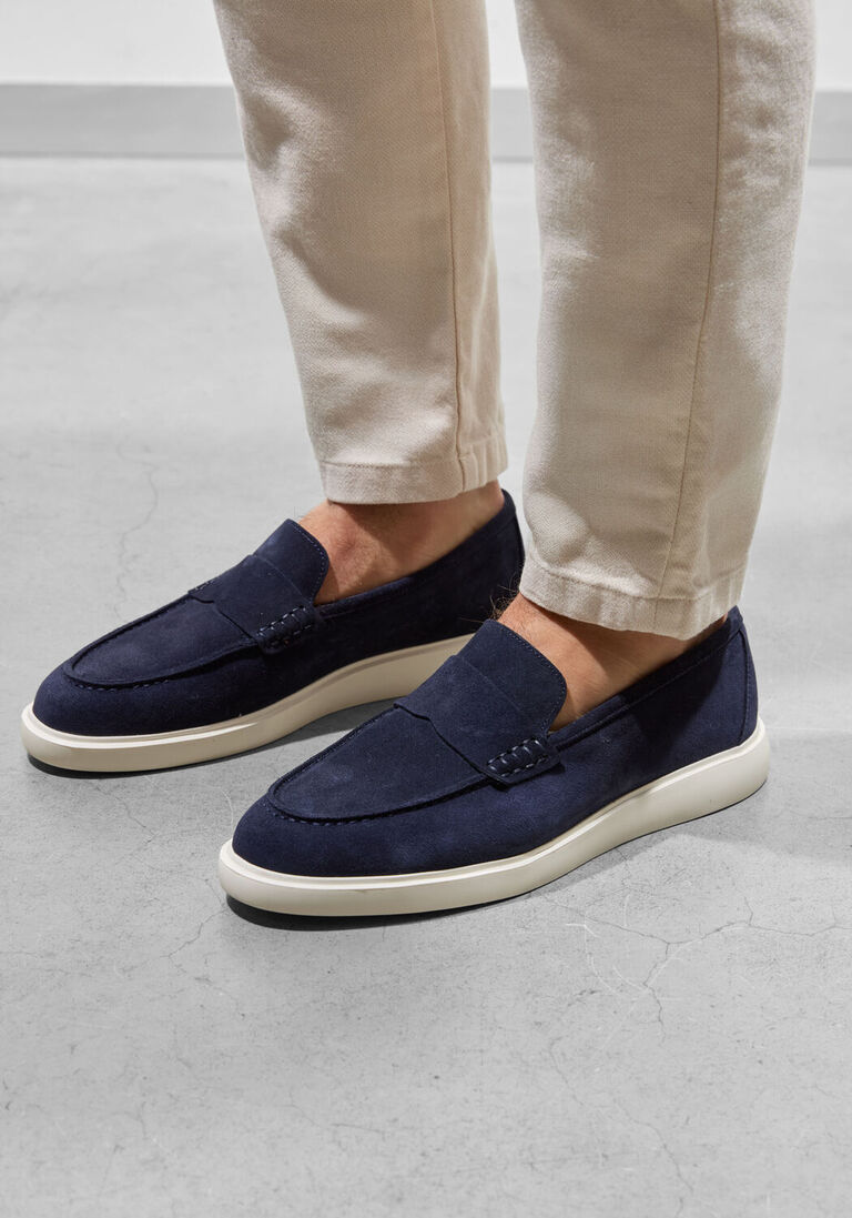 blauwe stefano lauran loafers 7183