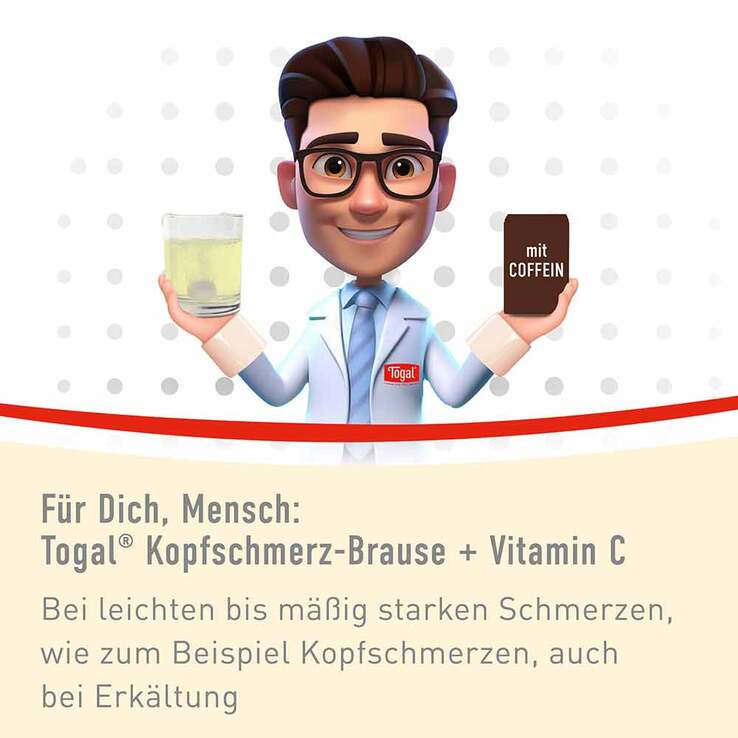 Togal® Kopfschmerz-Brause + Vitamin C, 20 St