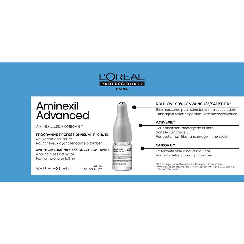 Traitement anti-chute Aminexil 10 x 6ml