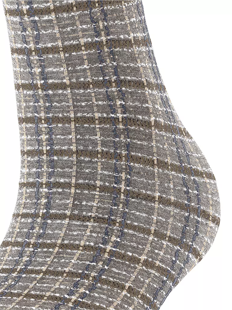 FALKE Kniestrümpfe DORMANT TWEED biscotti beige