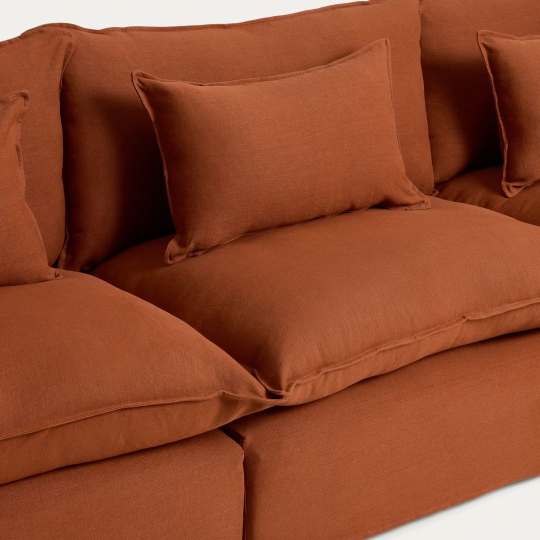 Kave Home Anarela Terracotta Hoekbank