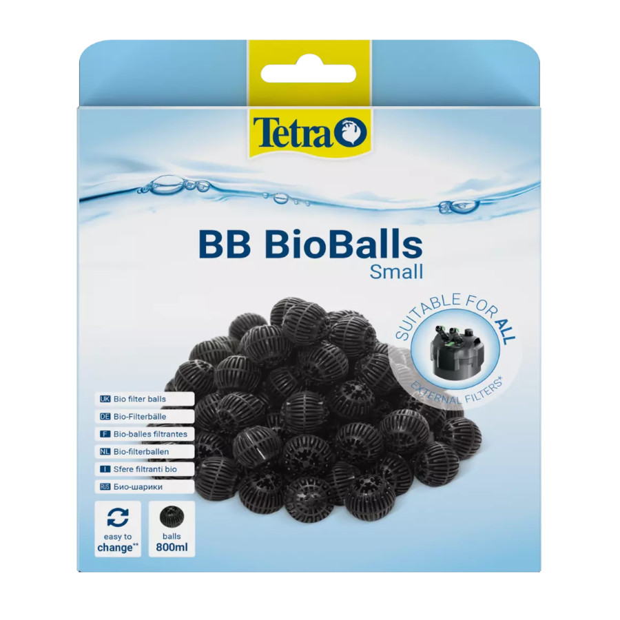 Esferas de filtragem externa Tetra BB Bio Balls para aquários