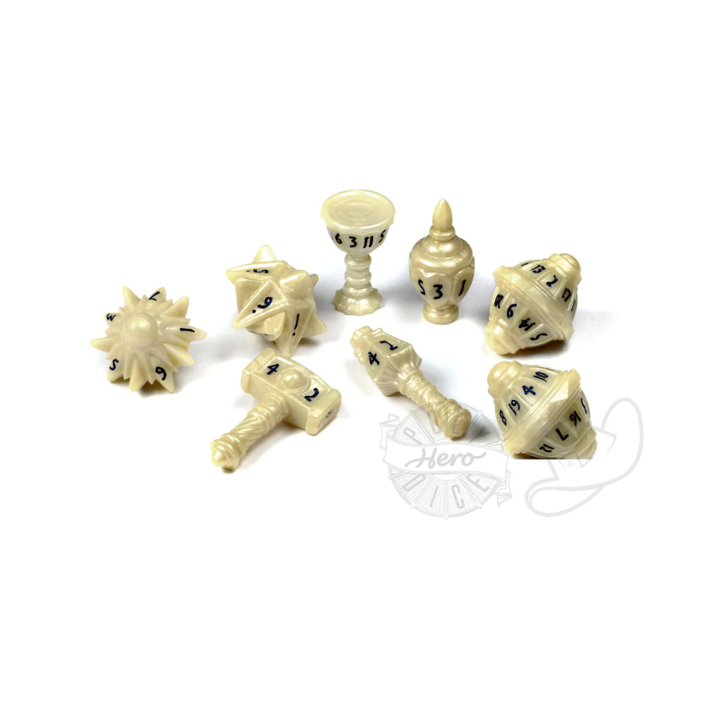 Set de 8 Dés JDR Polyhero Dice : Cleric