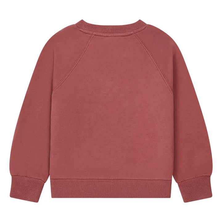 SMALLABLE BASICS Sweat Raglan Coton Bio | Rouge brique