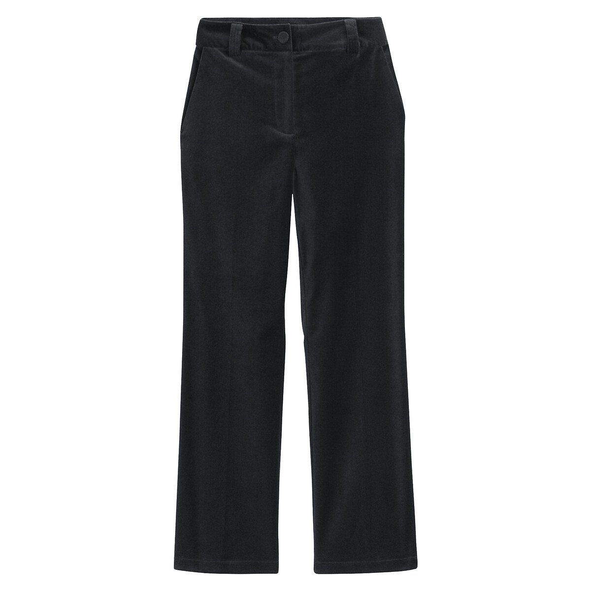 COLEÇÕES LA REDOUTE<br>Calça flare em tecido glad fluweel, assinatura QUENTIN