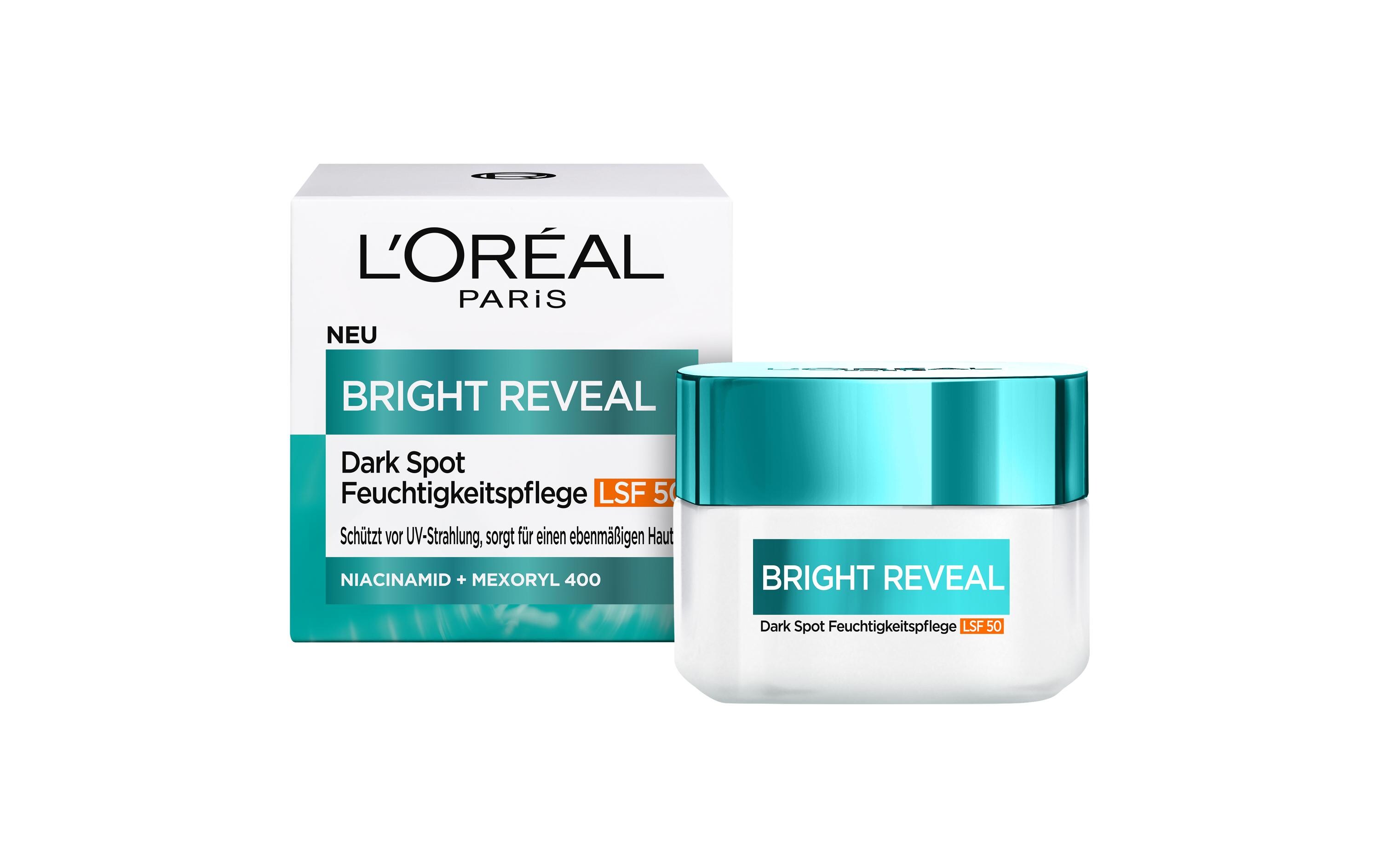 Tagescrème Bright Reveal Dark Spot SPF 50 50 mlGesichtspflege schützt die Haut vor schädlicher UV-Strahlung mit aufhellender Wirkung