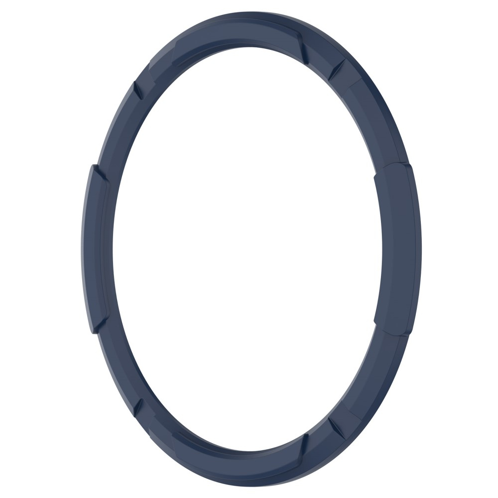 Samsung Galaxy Watch 6 Classic (47mm) Gummi Hülle Bumper mit Lünettenring - Blau
