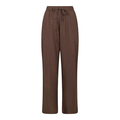 Neo Noir Sonar Linen Bukser, Brown, 38