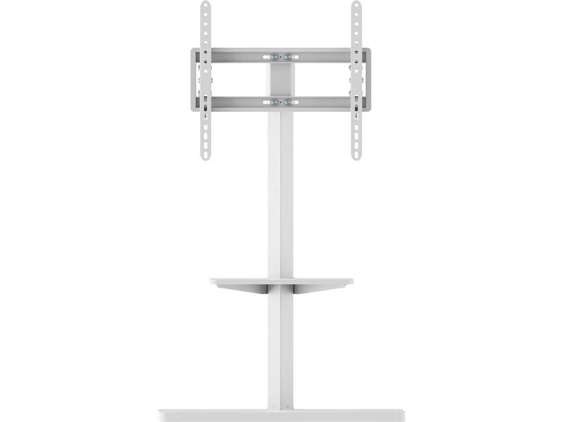 PureMounts Standfuss PM-TVS-21 Weiss Erstklassige Lösung für Bildschirme von 32 bis 65 Zoll