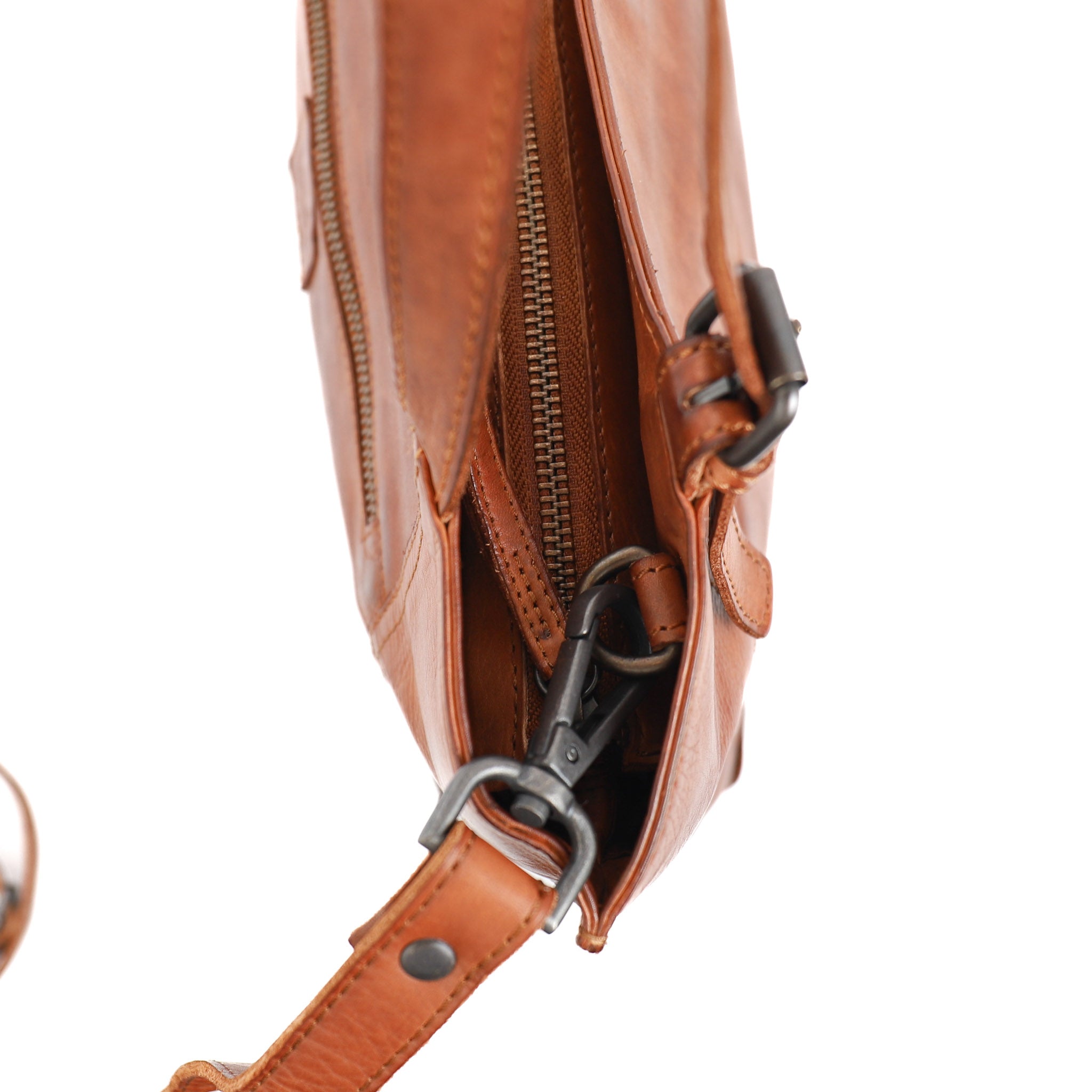 Hand-/schoudertas 'Yvonne' cognac Cognac