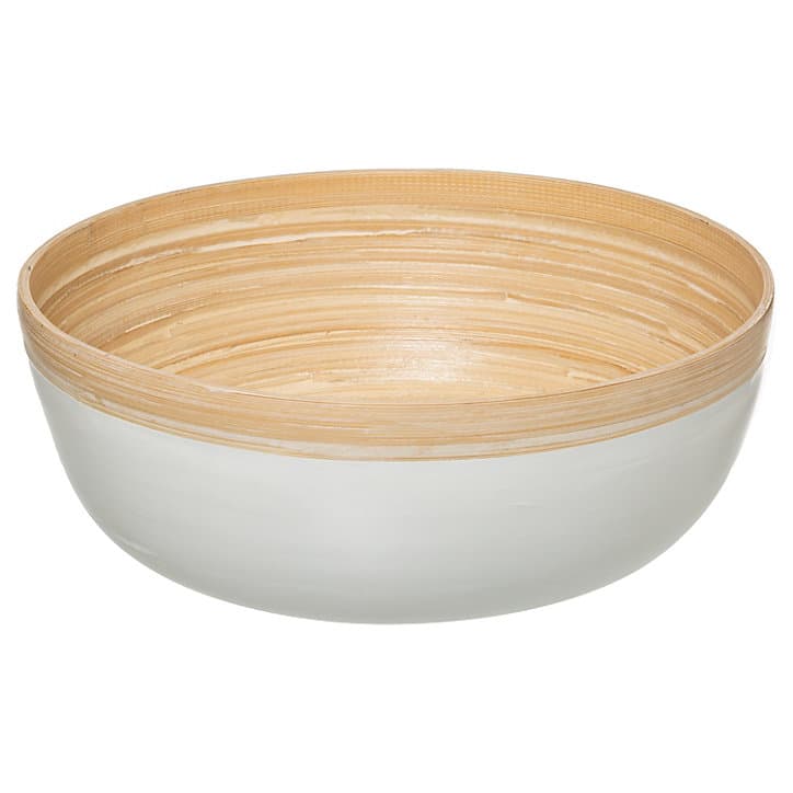 Saladier Ø 30 cm Modern Color 5Five blanc et bambou
