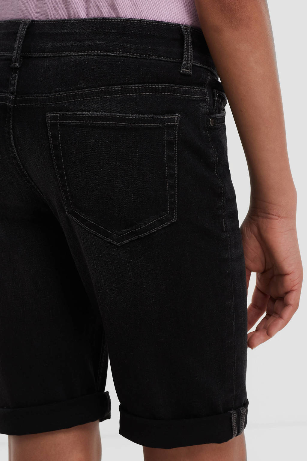 anytime denim short zwart