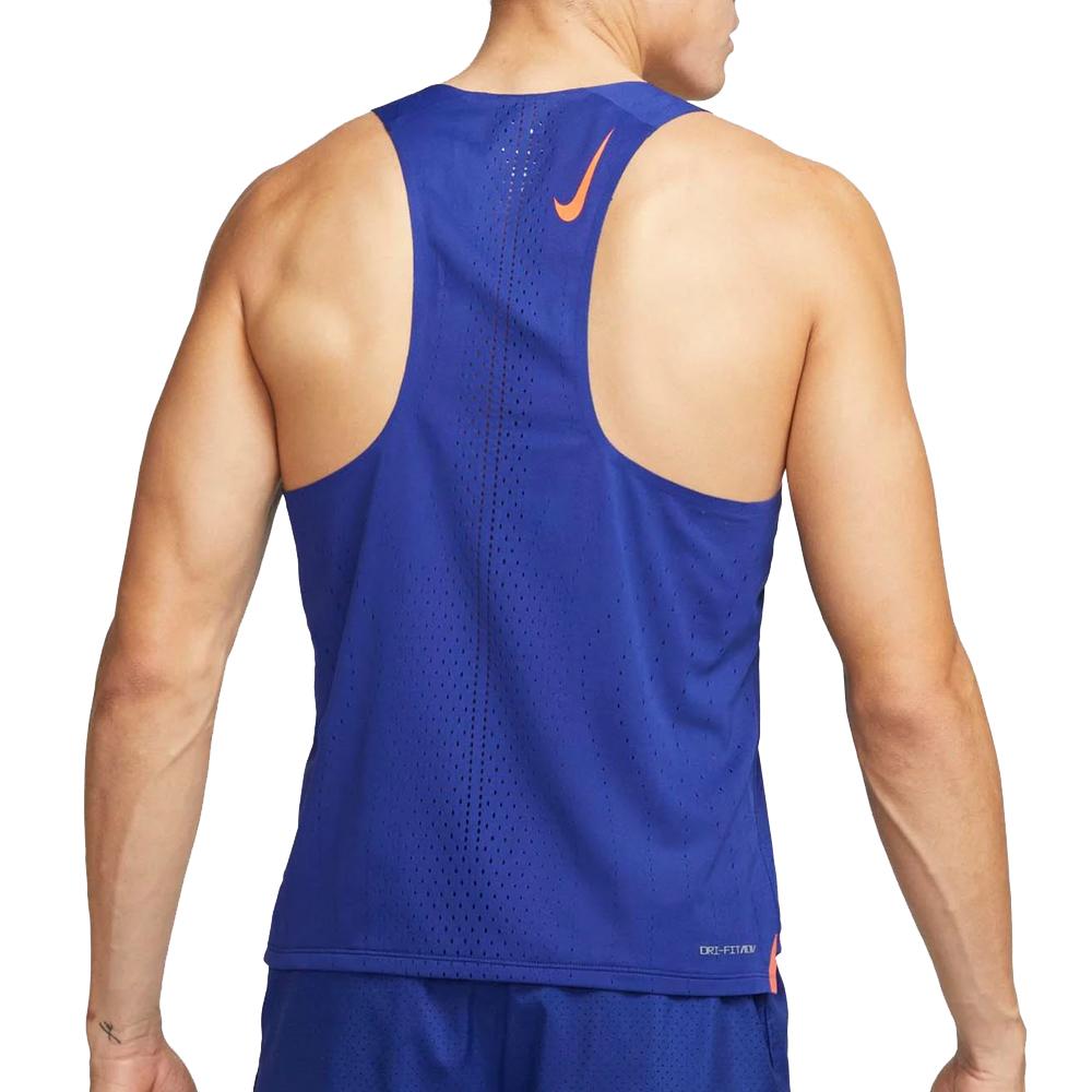 Nike Débardeur de Sport Bleu Homme Nike Aroswft Singlet