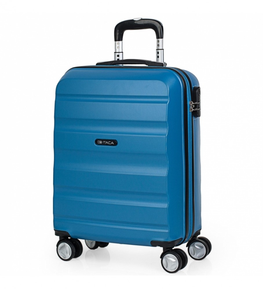 Mala de cabine com rodinhas ITACA em ABS T71650 Azul - 55x40x20cm -