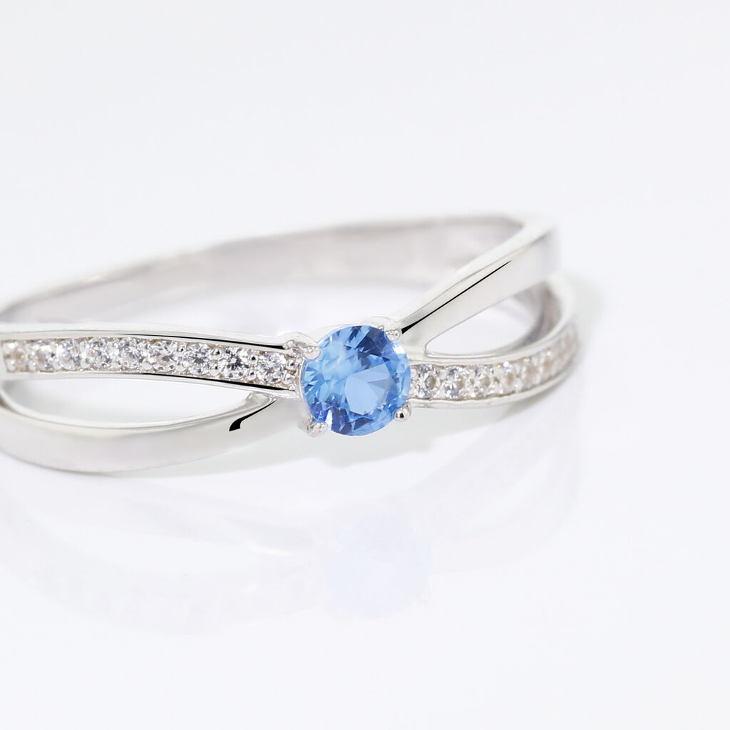 Bague Bertheline Argent Blanc Oxyde De Zirconium