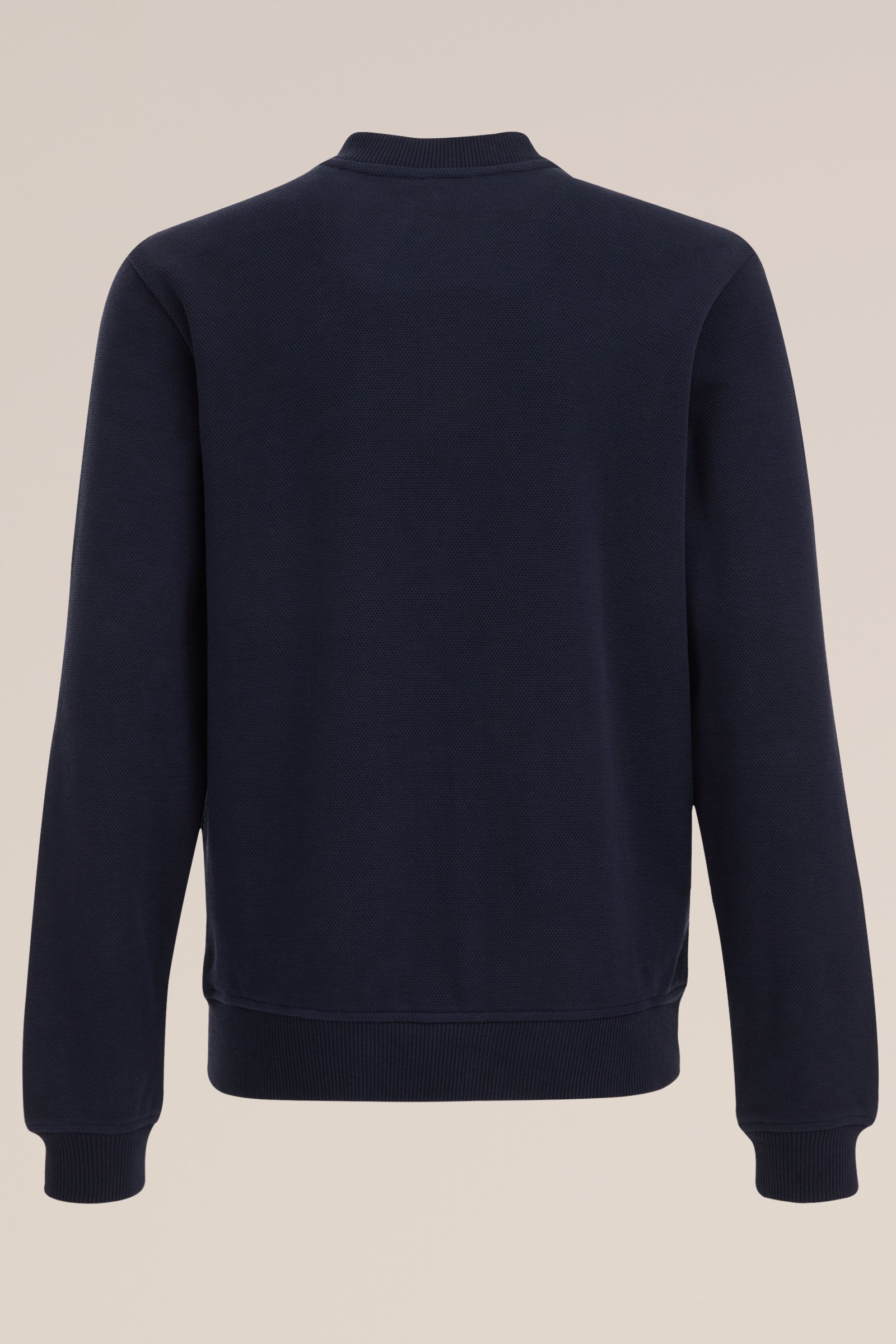 Jongens bombervest met structuur Blue Ridge Marineblauw
