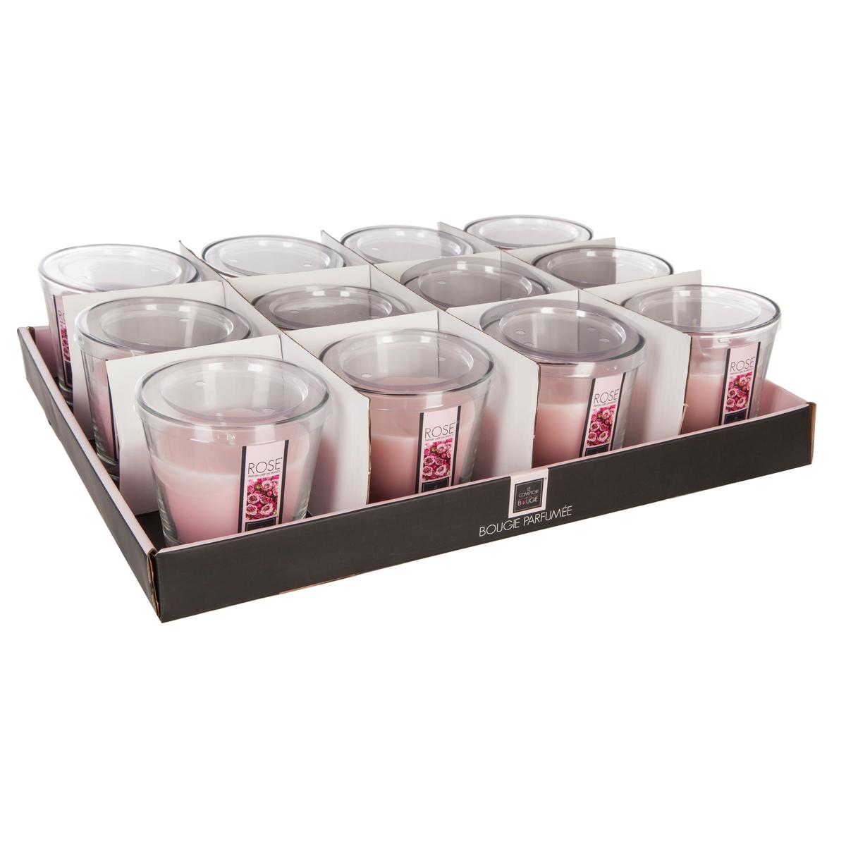 BOUGIE PARFUMEE VERRE NINA ROSE 90G