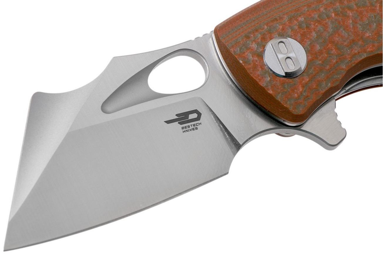 Bestech Lizard BG39B Orange Green G10, Two Tone zakmes