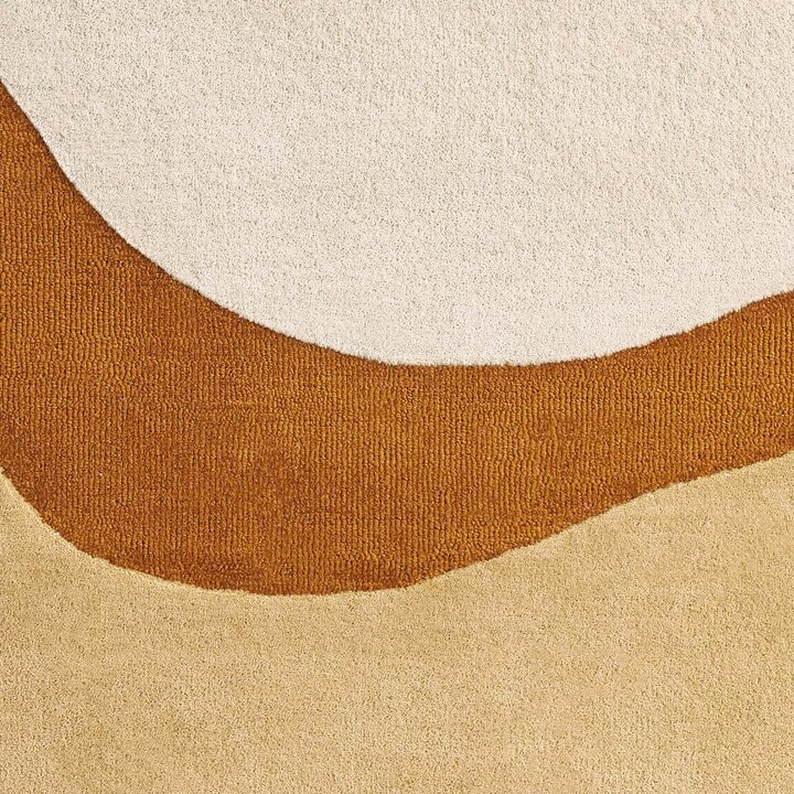 Wollen vloerkleed - Organix Goud/Creme 510