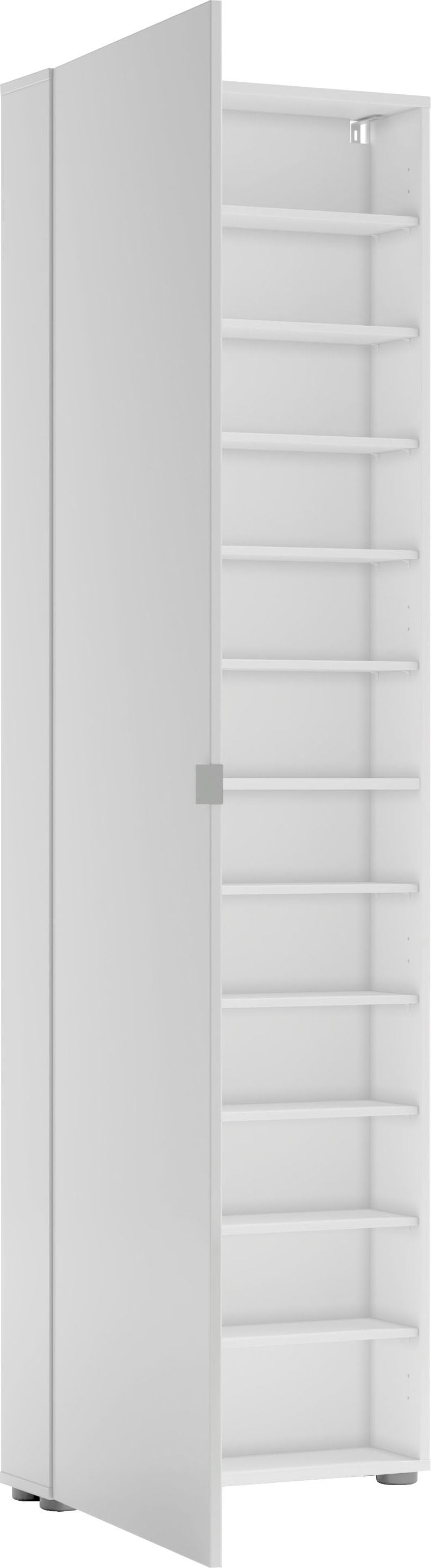 INOSIGN Schuhschrank »Tozzi, Schuhregal, Schuhkommode, hochglanz lackiert, nur 20 cm tief« mit 1 Spiegeltür und sanft schliessende Tür, Breite 60 cm,Höhe 200 cm