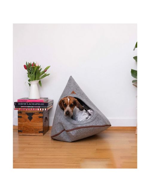 Pet & Co. Tipi Tonto Vilt Grijs - Hondenmand