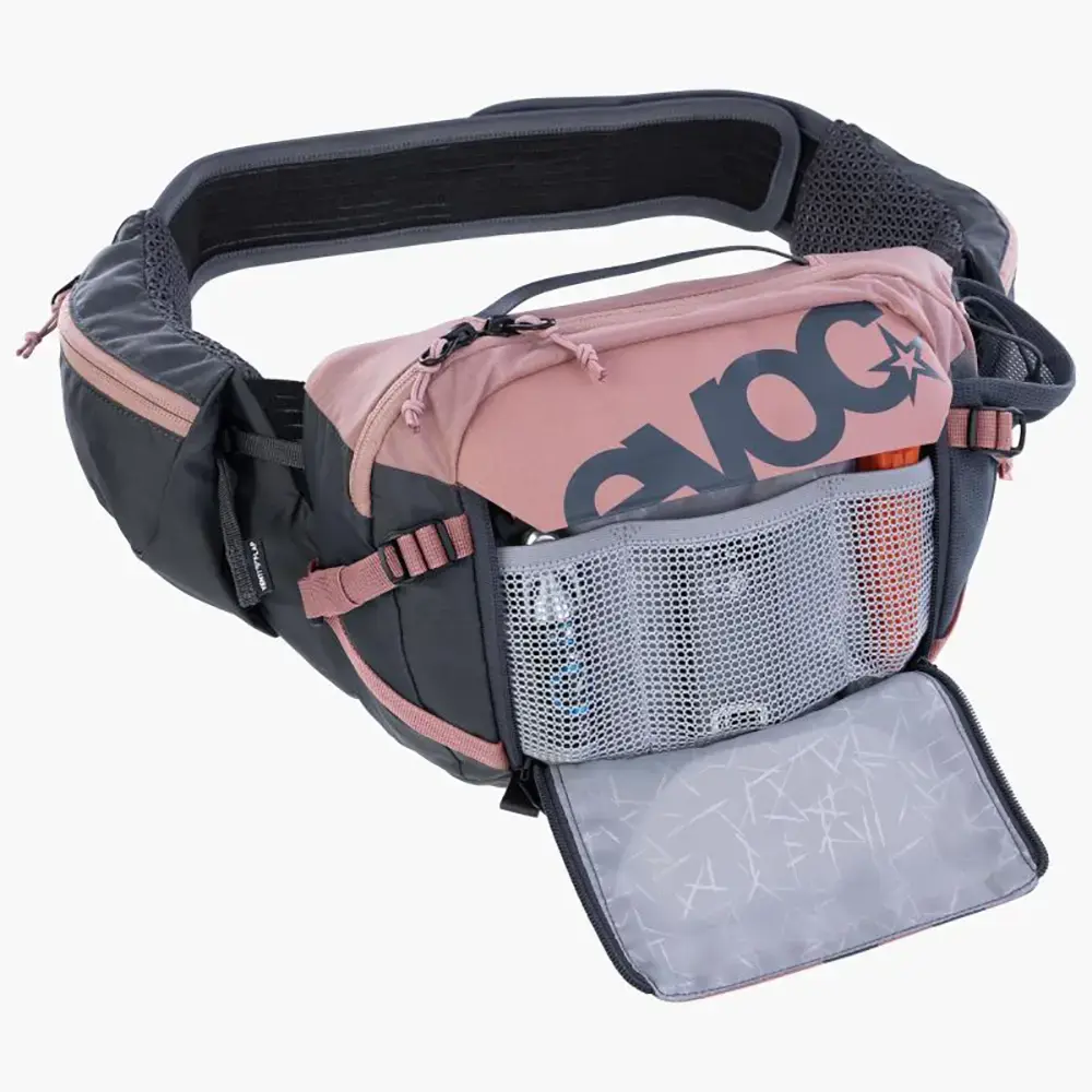 Evoc Hip Pack Pro 3L + 1.5L Bladder Drinkheuptas Roze/Grijs