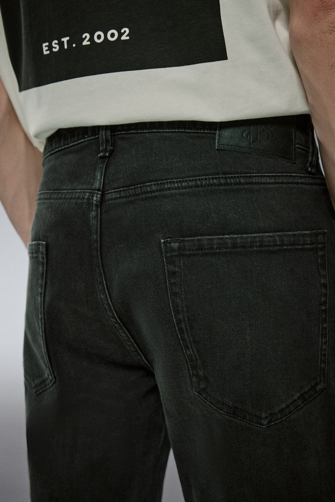 Calça jeans skinny confortável preta lavada Pedri x Springfield