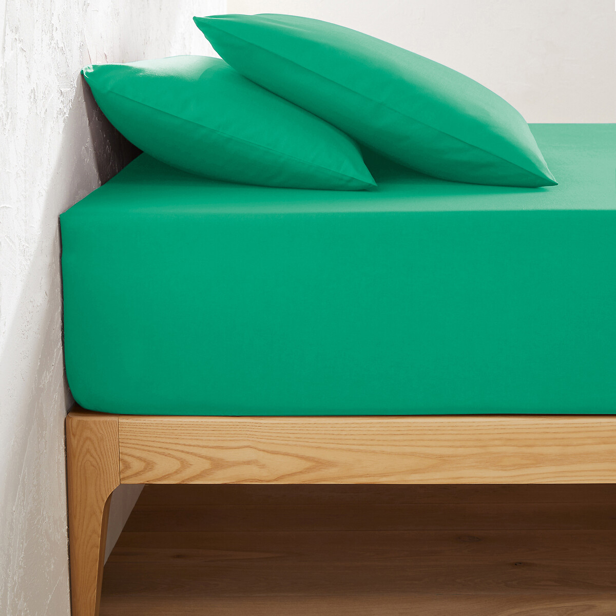 LA REDOUTE INTERIEURS<br>Lençol de algodão liso com elástico, dobrável, 32 cm, Scenario