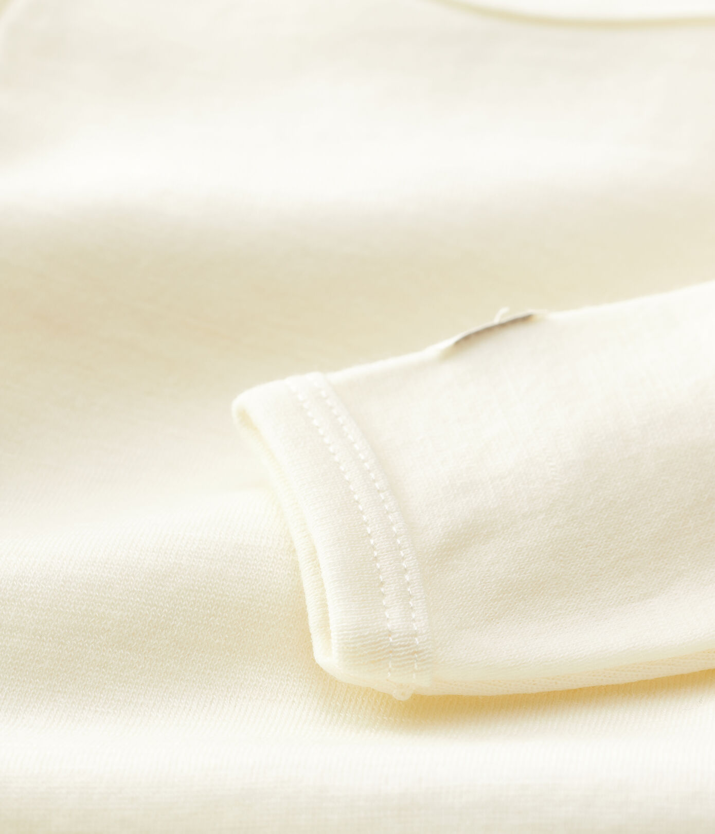 Body manches longues bébé en laine et coton