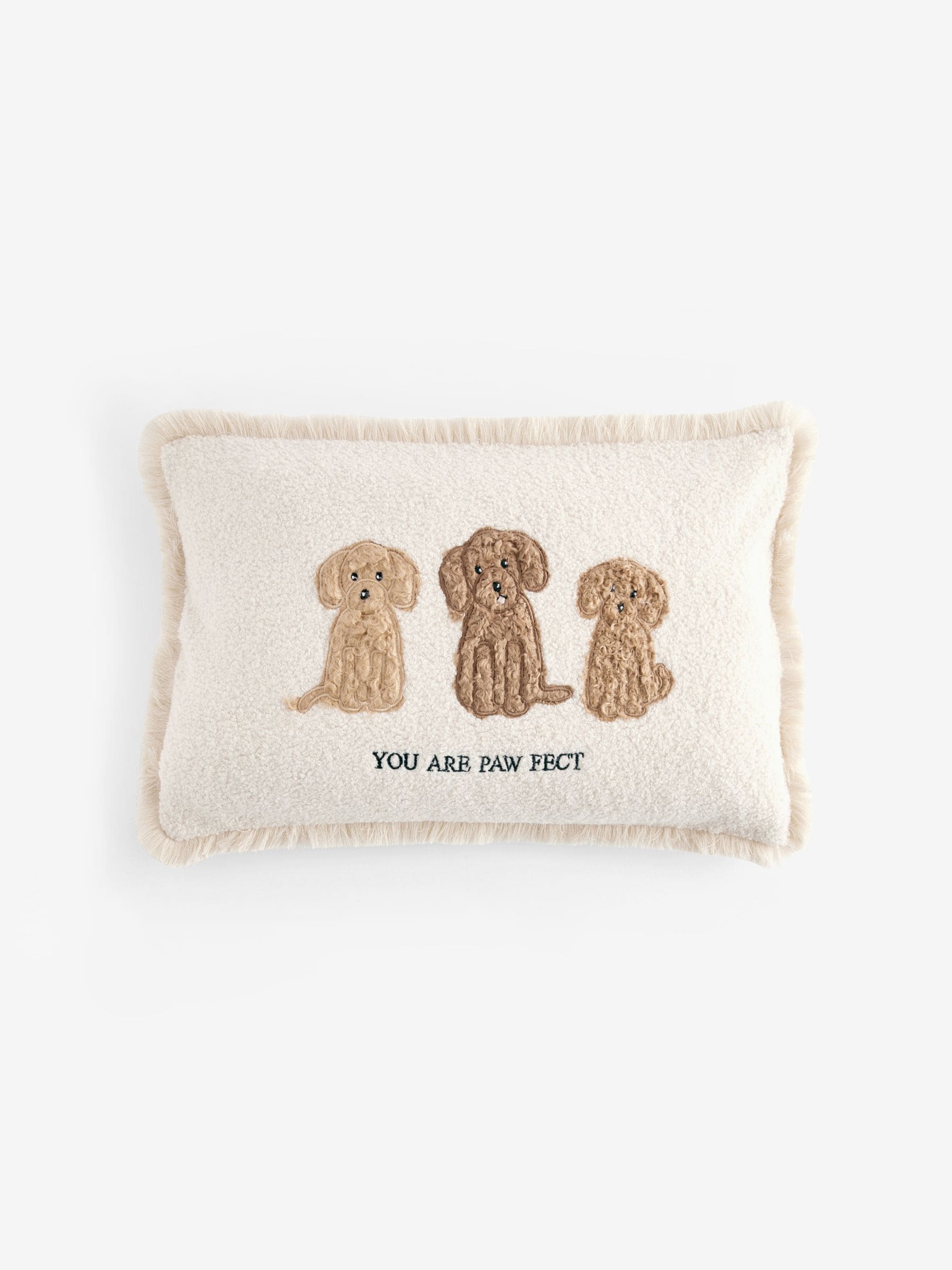 Embroidered Cockapoo Trio Cushion