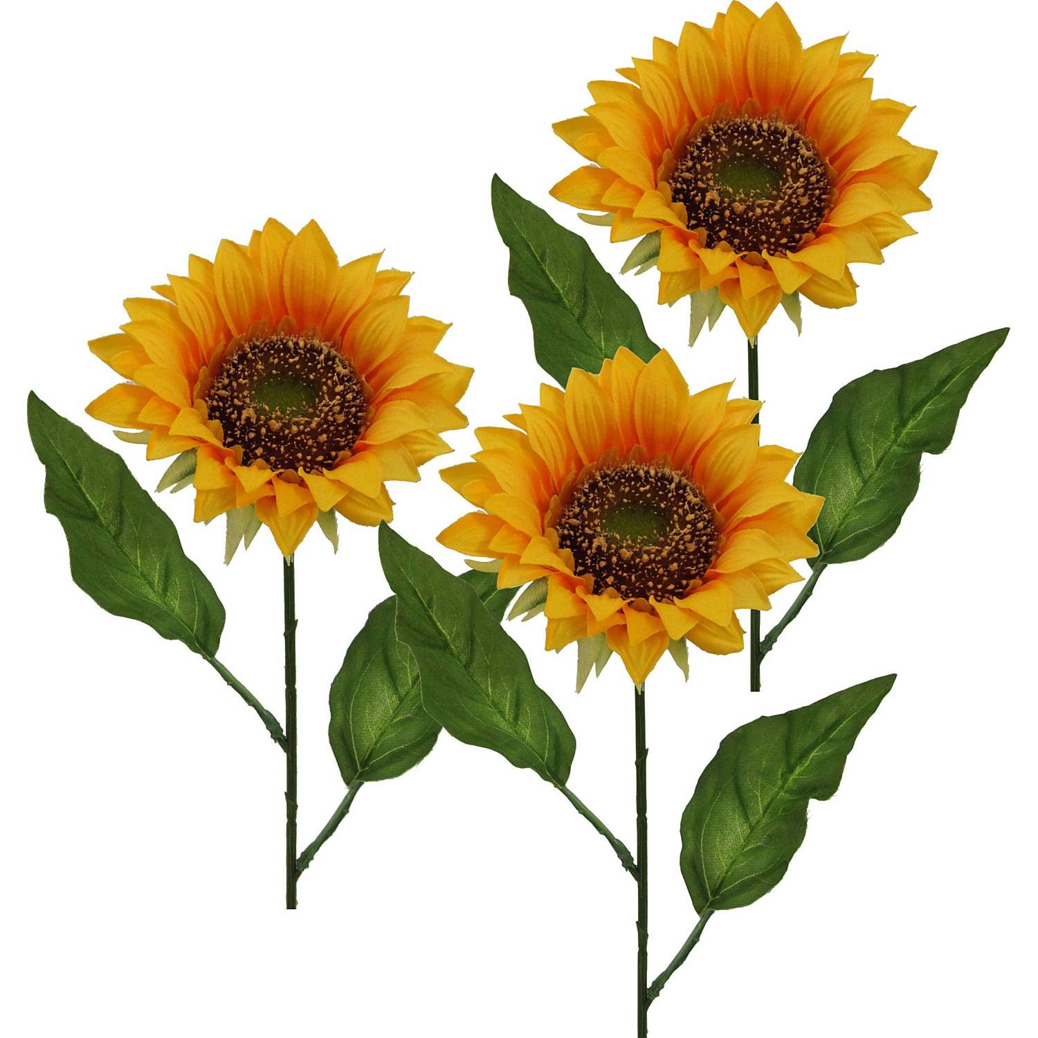 Kunstpflanze Sonnenblume im 3er-Pack