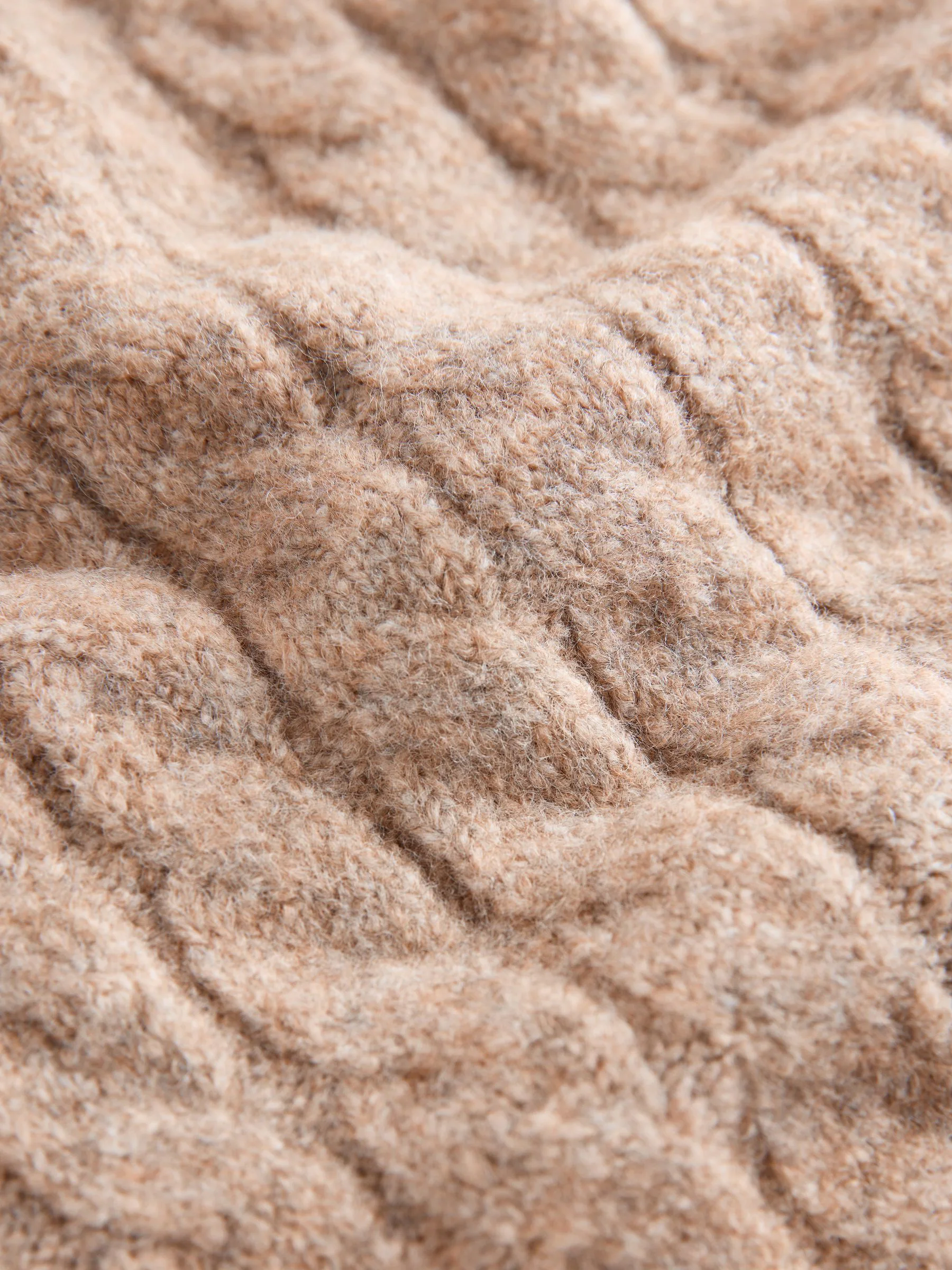 Neutraal - Gebreide Henley-trui (3mnd-7jr)